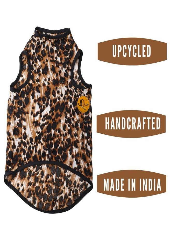 Sage Square Crazy Printed Dog T-Shirt, Trending Dog T-Shirt, Ultra Soft & Light Weight, Comfortable & Breathable Dog Apparel, Trendy Outfit (Leopard Print) (XXXLarge - 30inch) - Image 3